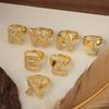 26 Letter Open-Ended Zircon Ring INS Minimalist Series Gift For Friends