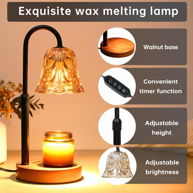 1 pièce Lampe brevetée pour faire fondre les bougies Diffuseur Cadeau Lampe de bureau Sans fumée Contrôle de la température Lampe américaine d'aromathérapie pour faire fondre la cire