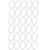 30Pcs   Shaped Hollow Resin Frame Stainless Steel Open Bezel Hollow Pendants Mold for