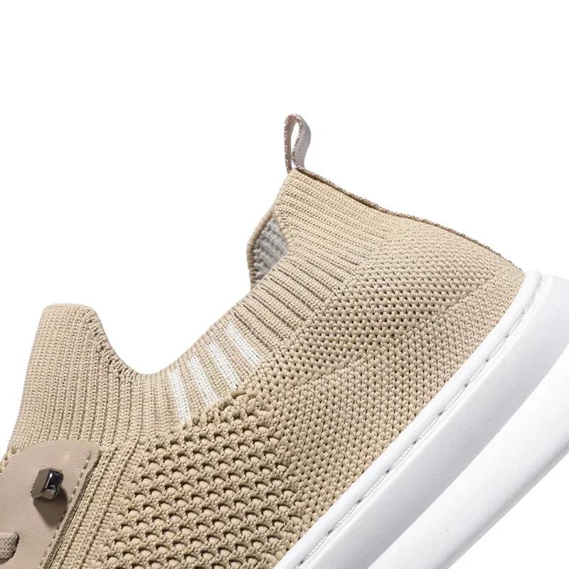 Men's Casual Sports Shoes Flying Woven Thick Bottom Breathable Light Shoes Outdoor Hiking Sports Shoes Designer Casual Shoe