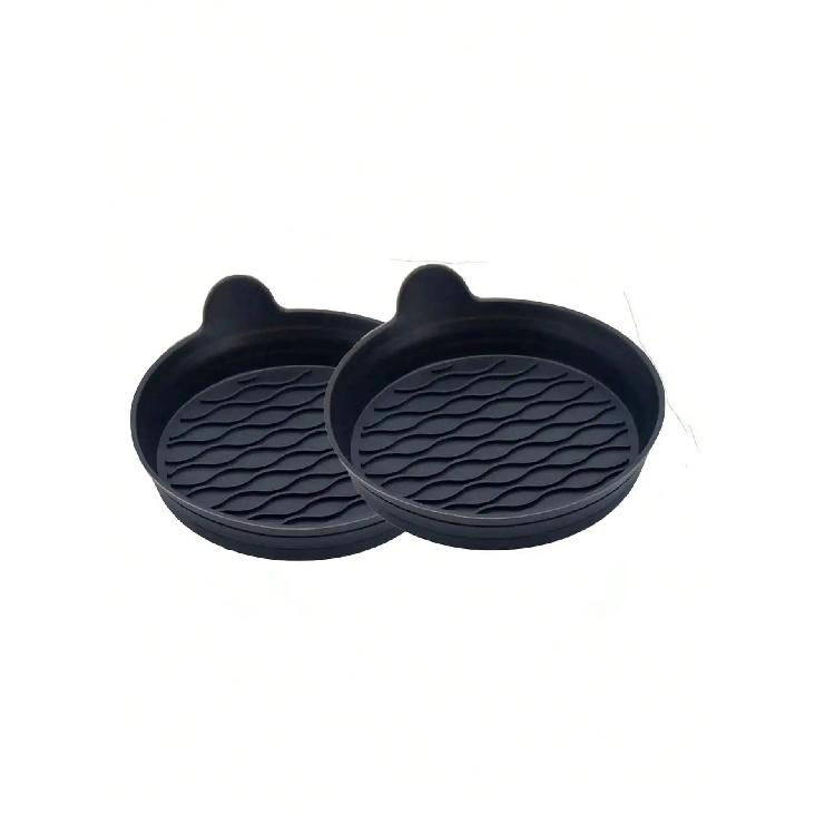 2pcs Silicone Car Cup Holder Mats With Anti-Slip Pad - Car Accessories - Durable Interior Accessories - Car Decor heise 2pcs