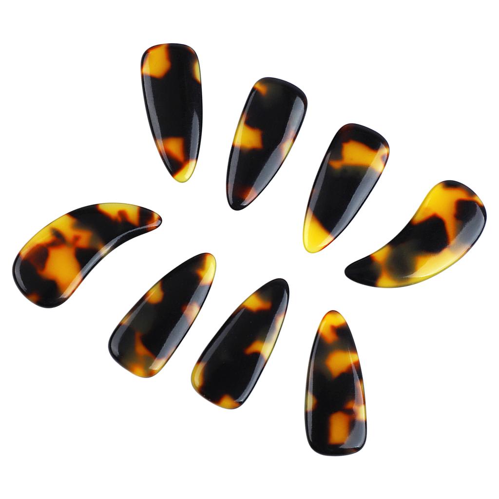 8Pcs Finger Picks Silicone Delicate Smoothly Appearance Elastic Professional Nail Covers