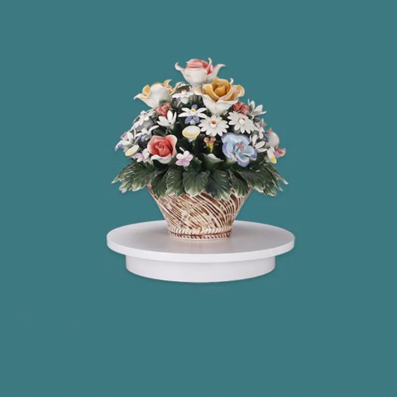 Suport de afișare cu plată rotativă rotativă pentru fotografie cu rotație electrică de 360 ​​de grade pentru afișarea produselor de bijuterii Pană de scanare 3D cu PVC