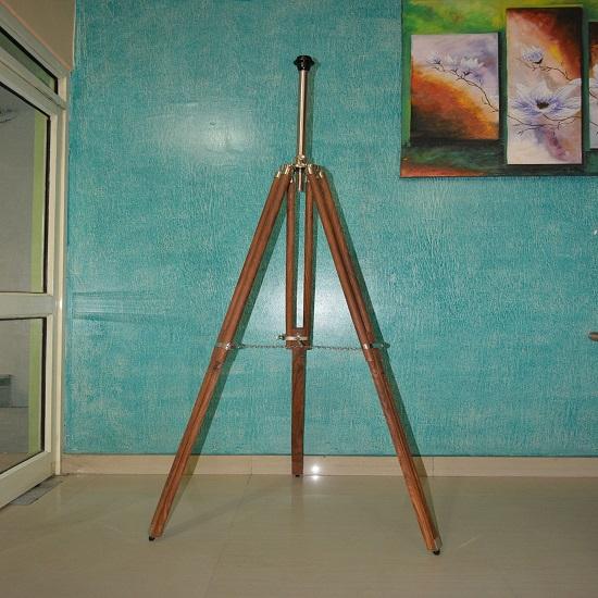 Vollständig handgefertigte Stehlampe im Stil Holz Verstellbares Stativ Heimdekor