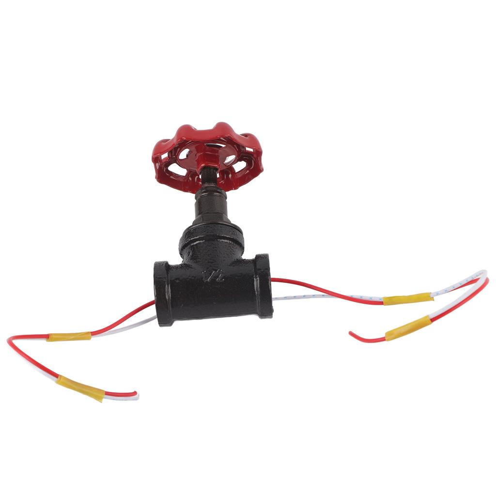 G1/2 Steampunk Style Tee Valve Light Switch with Wires for Industrial Robot Table Lamp Fixture 12V