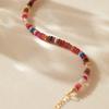 1pc Colorful Natural Stone Beads Chain Handmade Bracelet Bangle Waterproof Bohemia Stainless Steel Trendy Jewelry Gift
