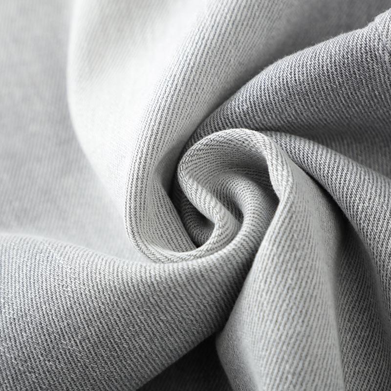 Women's Smoke Gray Slimming Straight-Leg Jeans, Spring/Autumn 2025, Small Size, Loose Fit, Narrow/Wide-Leg, Nine-Point Length