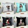 SSantoro Gorjuss Pillow Case For Car Sofa Decorative Home Doublesided Print Plush Square Throw Pillow Cushion Cover