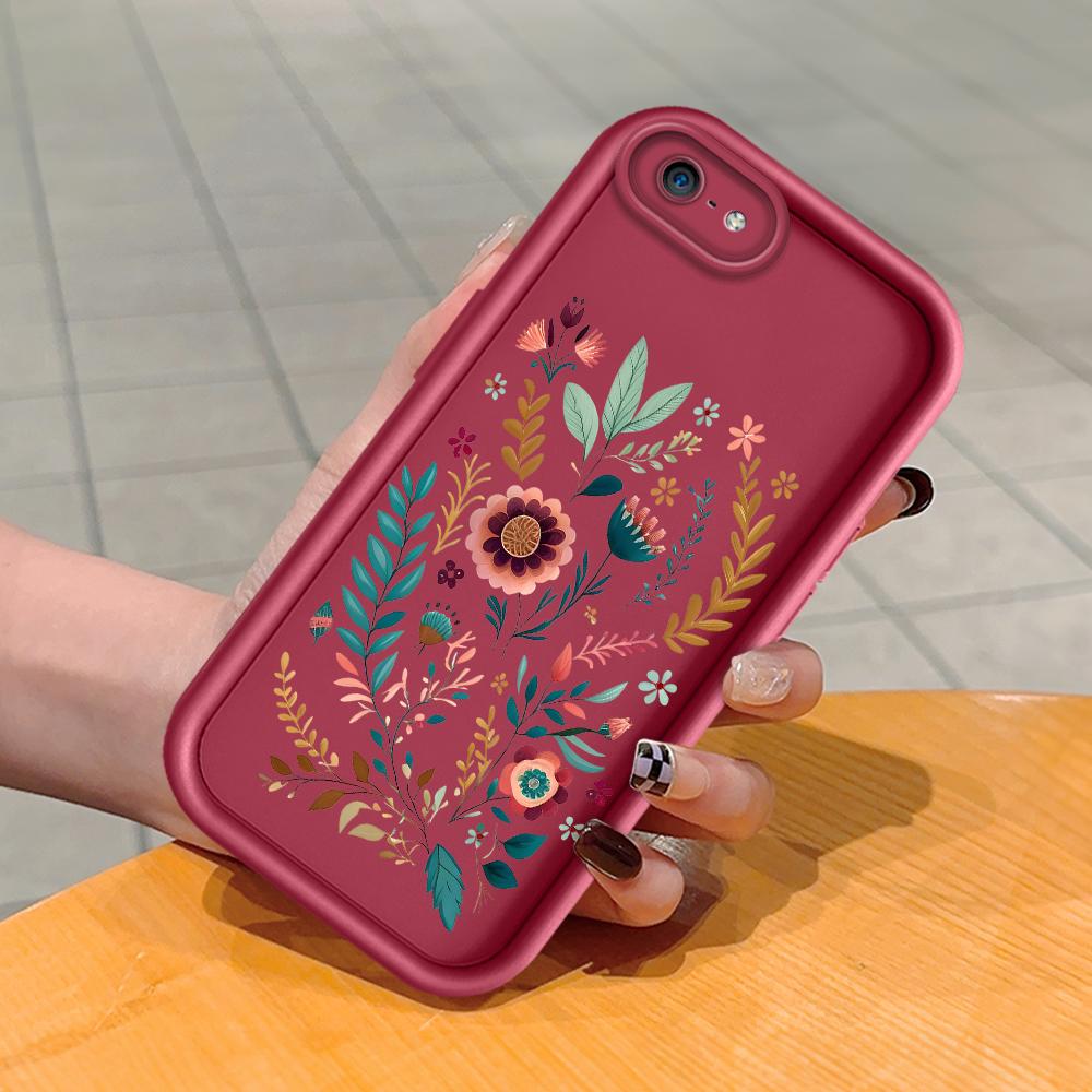 Soft Silicone Square Ladder Printing Pattern Phone Casing Full Cover Camera Shockproof Protection Rubber Case for iPhone Infinix Tecno OnePlus