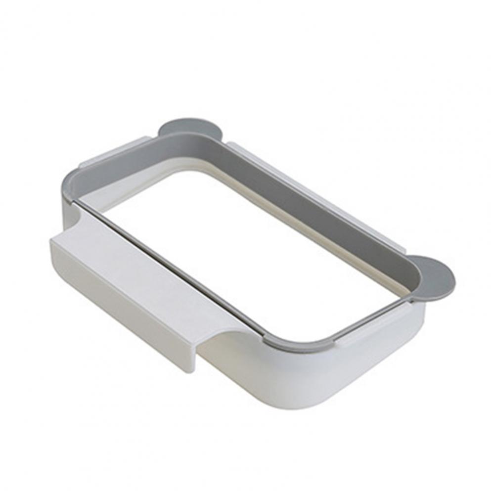 Küchenschranktür Korb Hängender Mülleimer Türrückendesign Stabiles Regal Abfalleimer Müllbeutelhalter Badezimmerzubehör