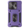 Armored Case for Xiaomi Redmi Note 13 5G, CamShield Slide, Purple + 9H Tempered Glass