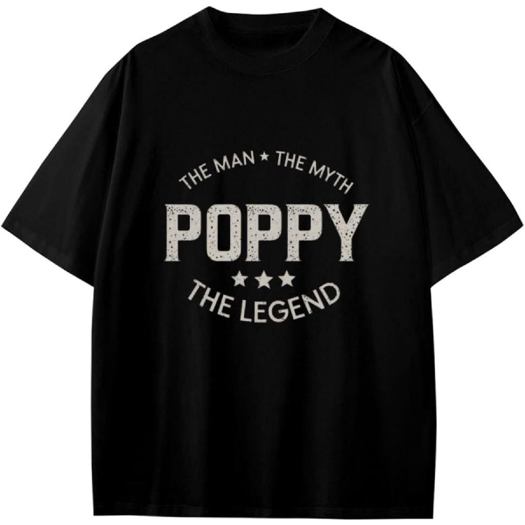 Poppy The Man The Myth The Legend Anime Gift Girls Boys Teens T-Shirt