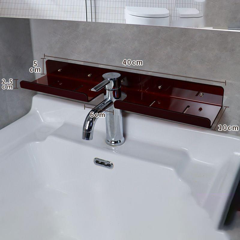 Acrylic Bathroom Shelf Organizer Over The Faucet,Bathroom Sink Shelf Over Faucet,Countertop Organizer Kitchen Above Sink Rack