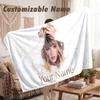 Custom Name Flannel Blanket,Taylor Swift Lightweight Warm Bed Blanket For Couch & Holiday Gift
