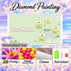 Keroppi 5D DIY Diamond Painting Custom Name Text, Full Drill Rhinestone Mosaic Art Home Gift