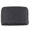 Pristine DIOR Coin Case Zip Coin Case Gravity Leather Black Leather Women 2ESBC316FLG Used