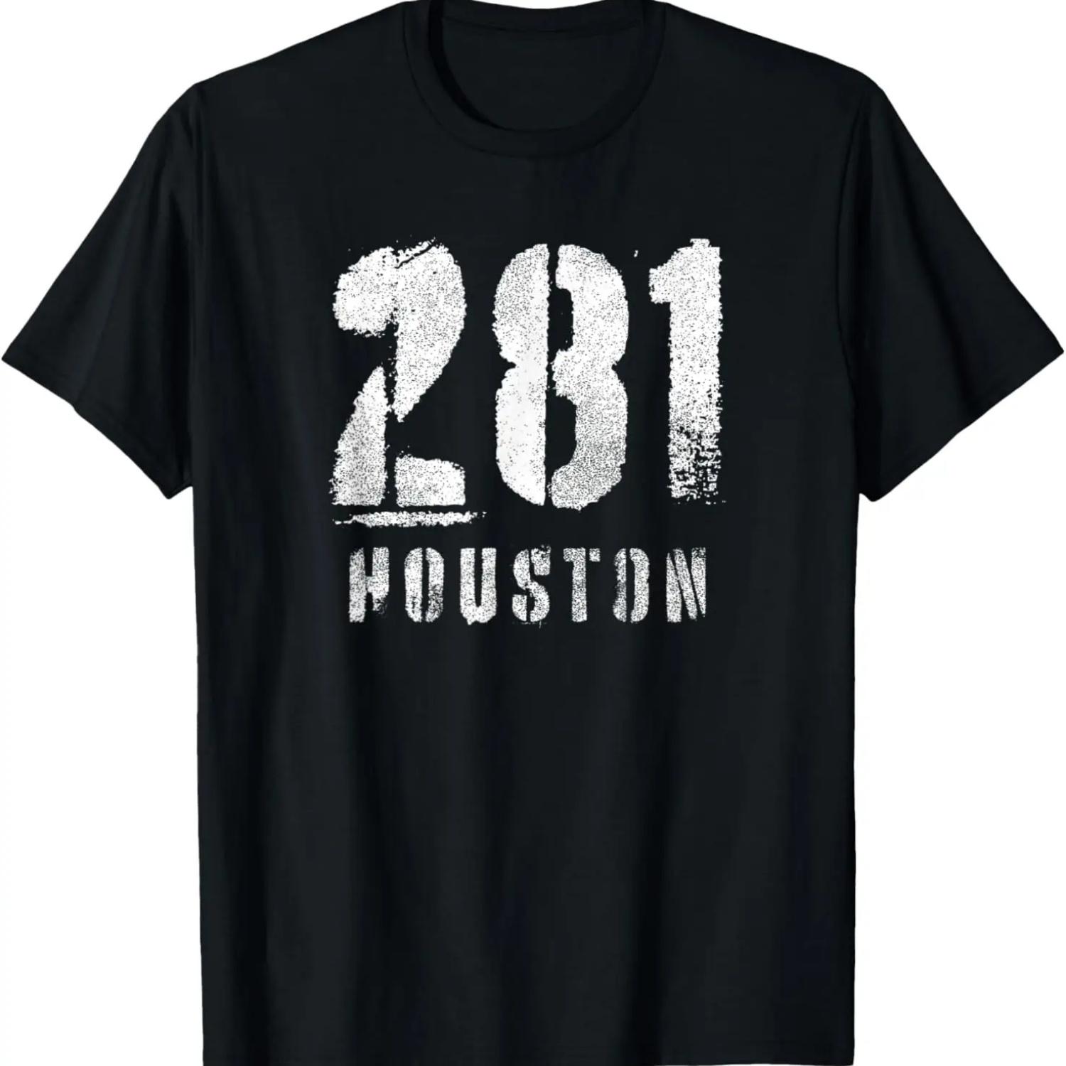 

281 Houston, Texas Souvenir Design T-Shirt S чёрный