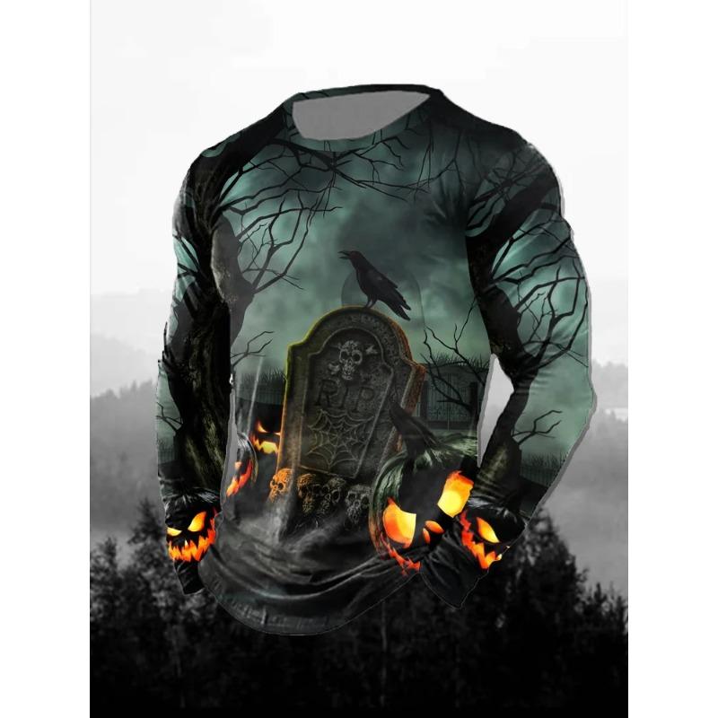 3D Printed Lion Pattern Men's T-Shirt Casual Comfortable Long Sleeve Fashion Clothing