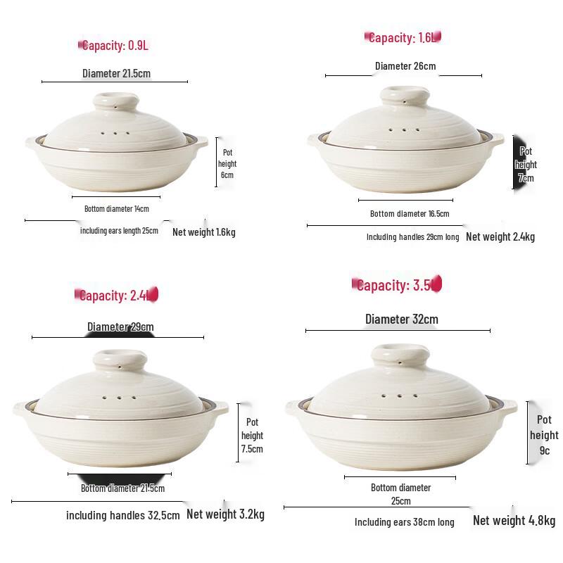 IKTN Commercial High Heat Ceramic Claypot