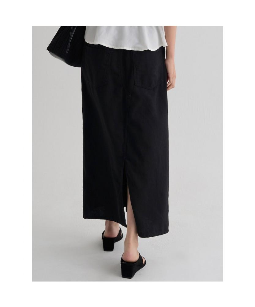 8Seconds Lightweight Denim Maxi Skirt Black