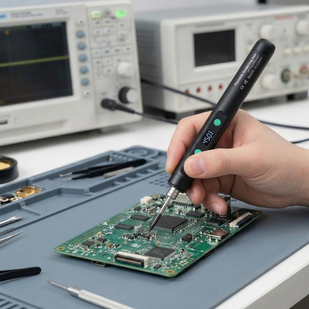 Speed Heating Electric Iron Solder Cordless Welding Tool Kit Pen USB Soldering Iron Household Use
