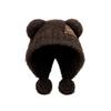 Bear Ears Little Bear Ears Hat Fluffy Winter Plush Hat Leisure Balaclava Hat  Female/Girls
