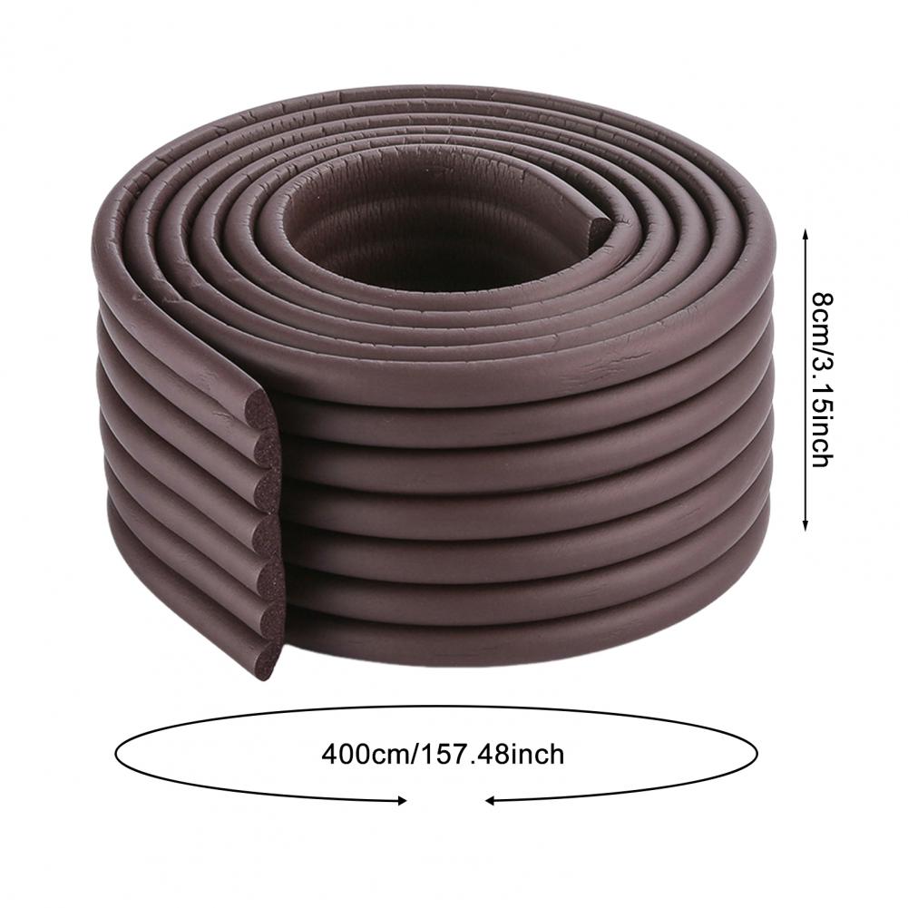 2 Adet 400x8CM Çarpışma Önleyici Köpük Güvenlik Şeridi Kendinden Yapışkanlı 0,8CM Ekstra Kalın Bebek Güvenliği Mobilya Köşe Kenarı Koruyucu