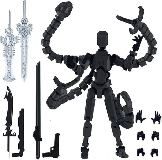 Action Figure Titan 13 T13 Stampata 3D Multi-Articolata Mobile Lucky Dummy Nova Robot Action Figure Regali