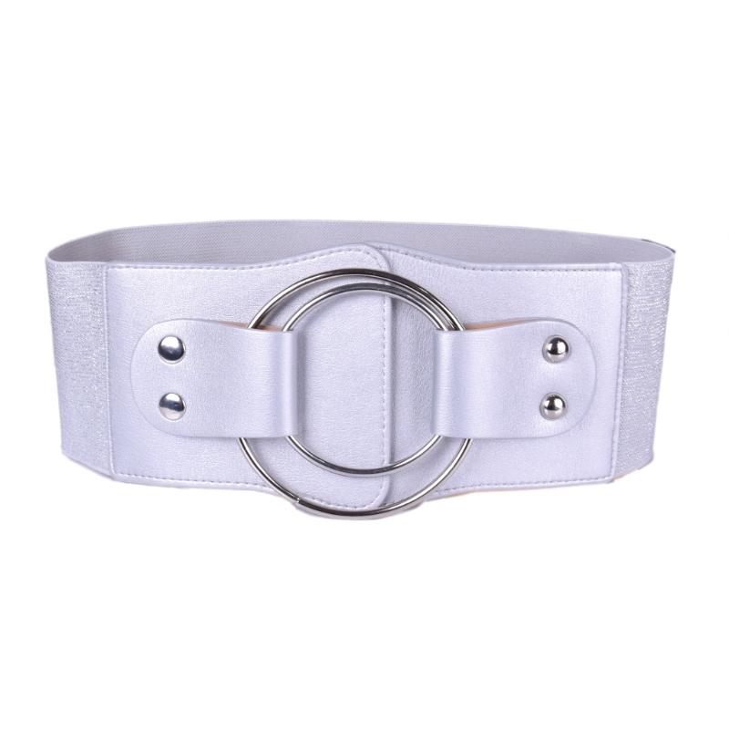 PU Leather Belt Elastic Waist Cincher for Women Girls Stylish Waistband Wide Waist Ornament for Fashionable Outfits