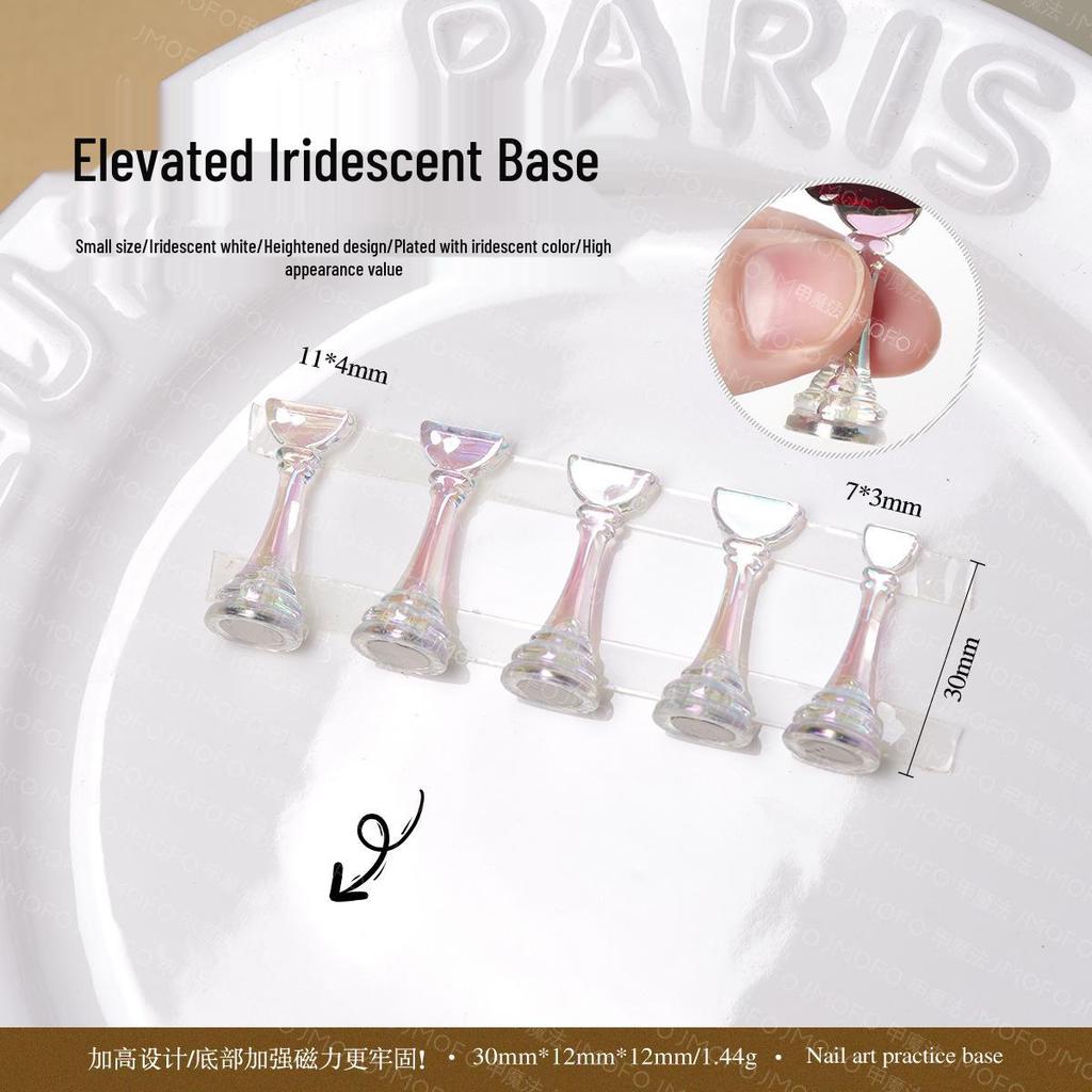 Translucent Pink Nail Holder & Display Stand for Manicure Practice