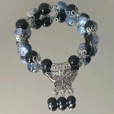 Mode Tiefe Meer Ruinen Armband Schmetterling Quaste Blau Farbe frauen Partei Schmuck Zubehör Geschenke