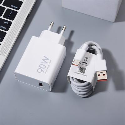 90W GaN Charger Turbo Fast Charge EU Hypercharge Adapter 6A 1/1.5/2 M Type C Cable For Mi 15 14 13 12 Pro Ultra