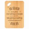 Cutting Board / Appetizer Tray - PLANETEE - Such a Great Witness - Bamboo - 30x20x1 Cm - Hole 24 Mm