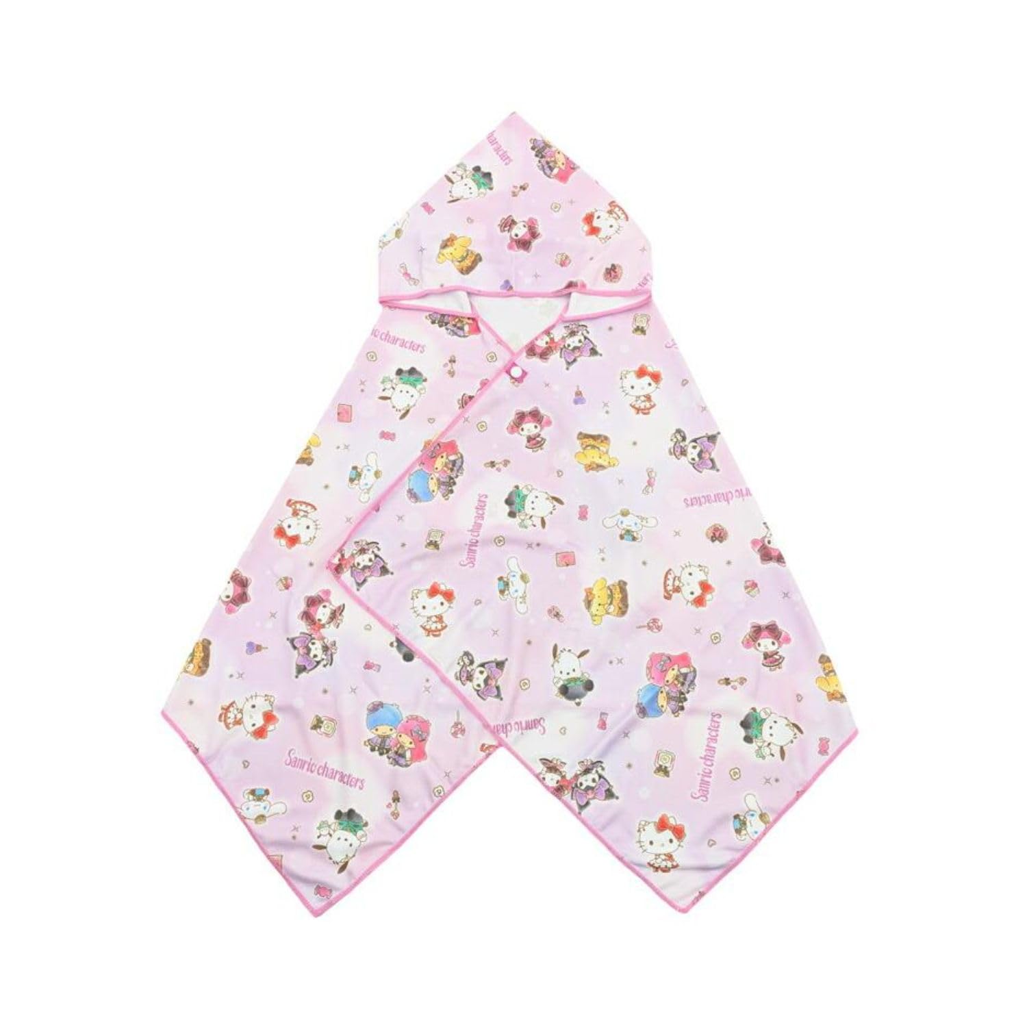 Salonje Cool Poncho Sanrio Characters Cooling Towel 120 x 50cm Heat Relief Summer Leisure Kids