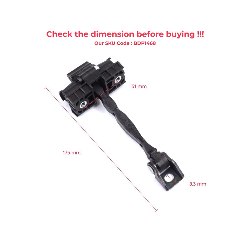 EDP1468 Rear Door Stop Check Assy Limiter Strap for Skoda Octavia MK3 III A7 5E 5E3 5E5 2012-2021 5E0839249