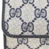 GUCCI Old Gucci Shoulder Bag 904.02.050 2-way clutch Gray / navy GG plus Women Used