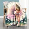 Dance Skirt Customize Your Name Blanket Cozy Personalized Blanket Warmthful Decor Perfect for Bedding Chair Seaside Bed for All Occasions