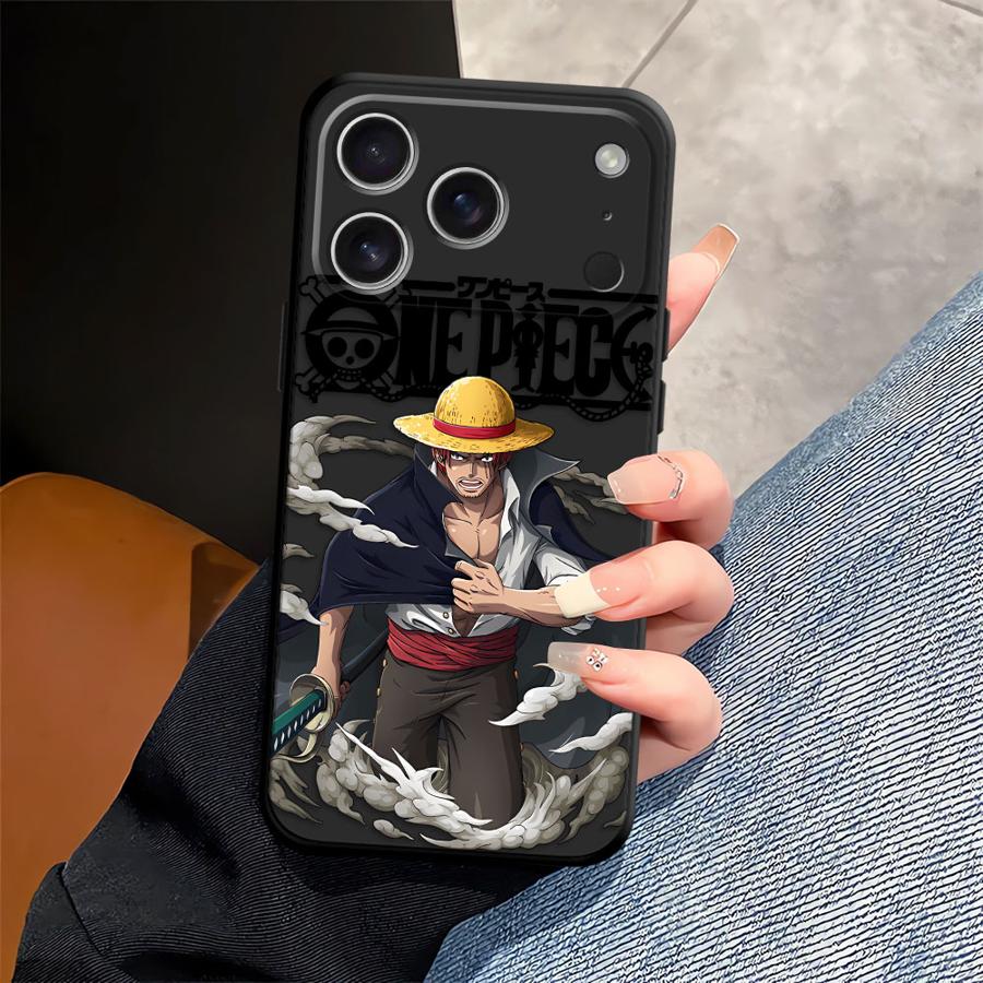 

Чехол-бампер для телефона One Piece Шанкс Нами Черный Мягкий для iPhone XR 13 12 11 17 Pro Max 17Air XS Max 7 8 15 16 14 Plus iPhone 16e