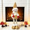 Christmas Sequin Snowman Figurine Ornament and Decoration Gift
