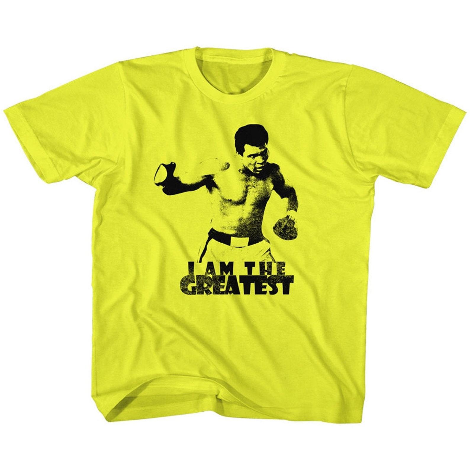 Muhammad Ali I Am The Greatest Yellow Children s T-Shirt S