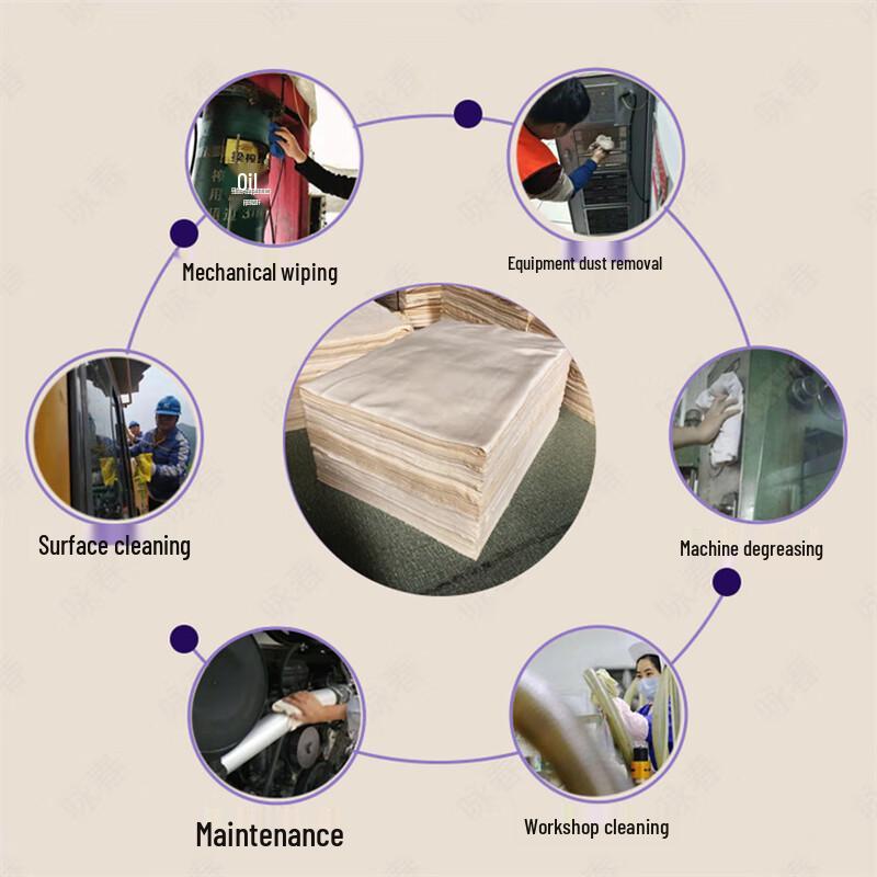 Cotton Industrial White Cleaning Rags