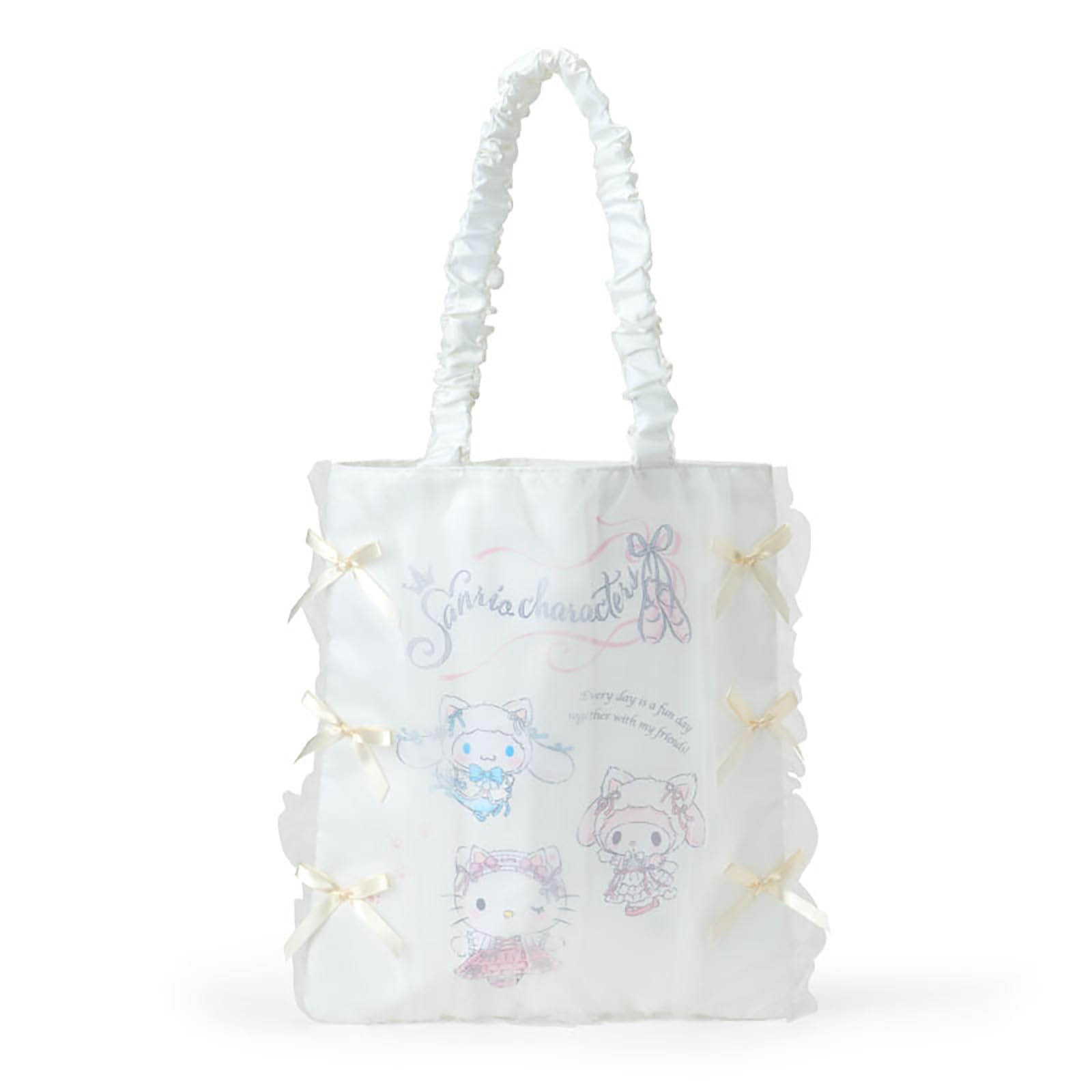 

Sanrio Tote Bag Cat Sanrio Characters 463230 (White Ballerina)
