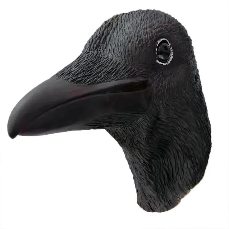 Black Raven Mask Beak Headpiece Scary Animal Mask for Costume Play Easter 1PCS