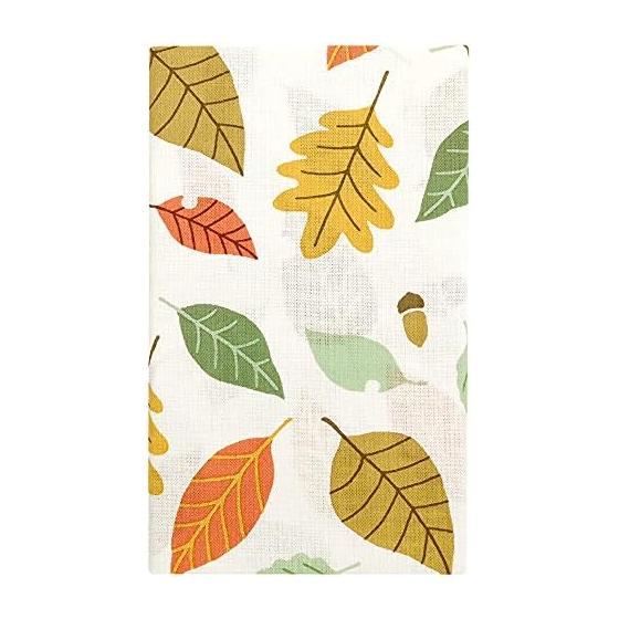 Hamamonyo Tenugui Autumn Colors: Colorful Leaves and Acorns, Nostalgic Acorn Tops, Yokohama Textile Brand, Hand-dyed, 100% Cotton, 34cm x 90cm