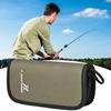 Taška na rybářské nástrahy Úložný obal na nástrahy Velká kapacita Více přihrádek Zapínání na zip Peněženka na uložení nástrah