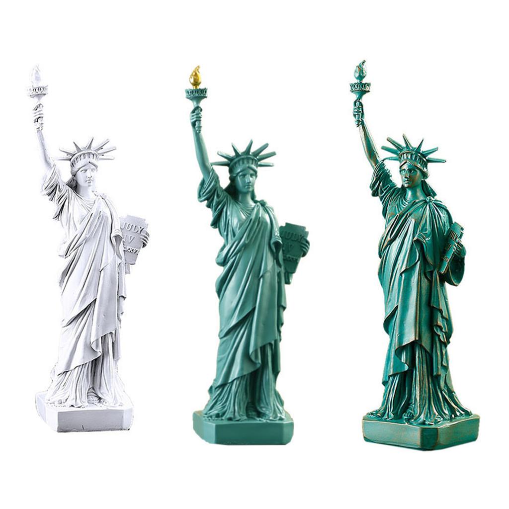 Creative Liberty Statue Resin Model 12 Inch Copper Finish for Art Lovers and Collectors