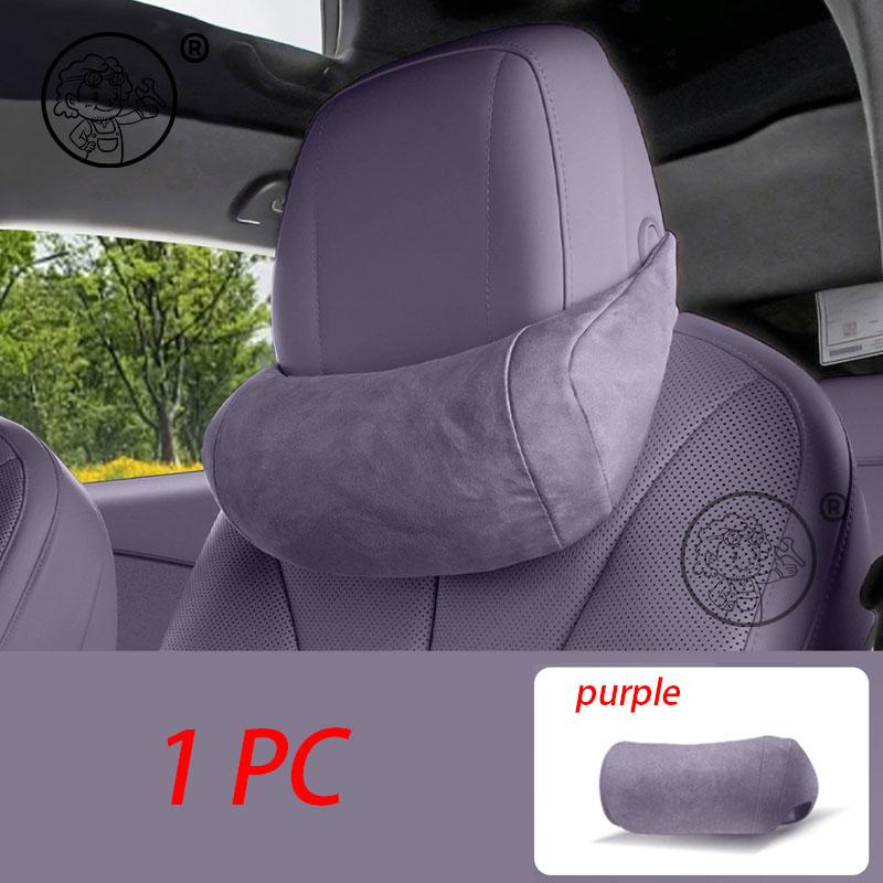 For XPENG P7+ 2026 2027 Car Leather Memory Foam Pillows Neck Pillow headrest Car interior Accessories