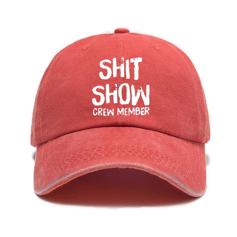 Trendy Versatile Hip Hop Letter Printing Washed Old Soft Top Sunshade Baseball Cap Unisex Baseball Cap