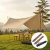2 Pieces Awning Pole Thickened Tarp Lightweight for Outdoor Shelter