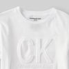 Calvin Klein Crew Neck Pullover Solid Color Comfortable Short Sleeve T-Shirt Unisex Tops White 35F64222-10